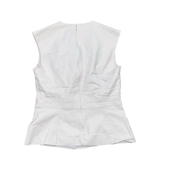 ANN TAYLOR Cream Sleeveless Blouse Size 2 - Picture 2 of 8